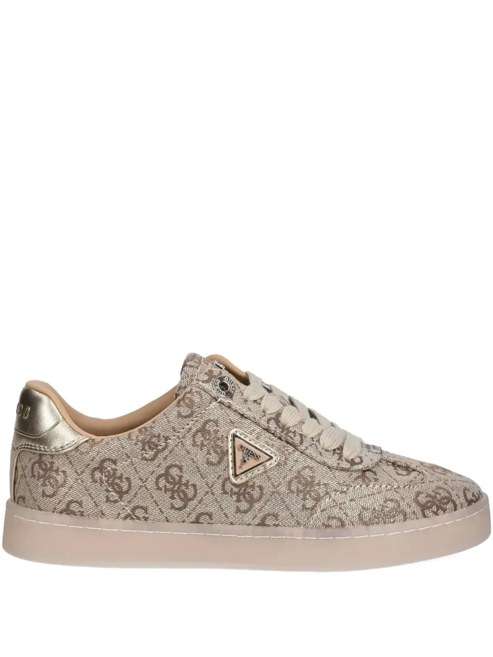 GUESS USA Jazlie monogram-embellished sneakers Neutrals