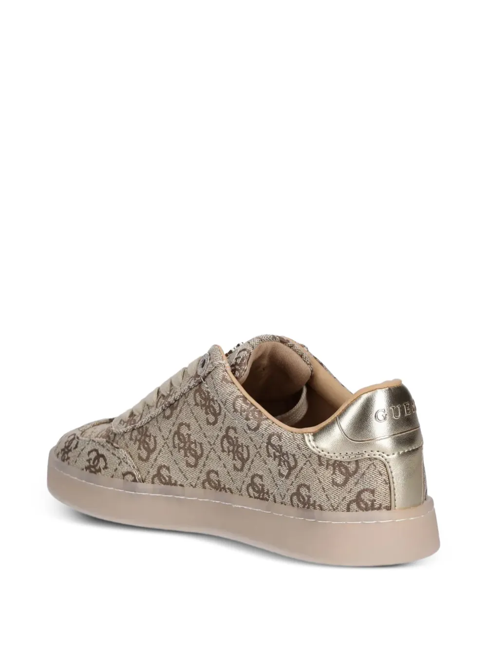 GUESS USA Jazlie monogram-embellished sneakers Neutrals