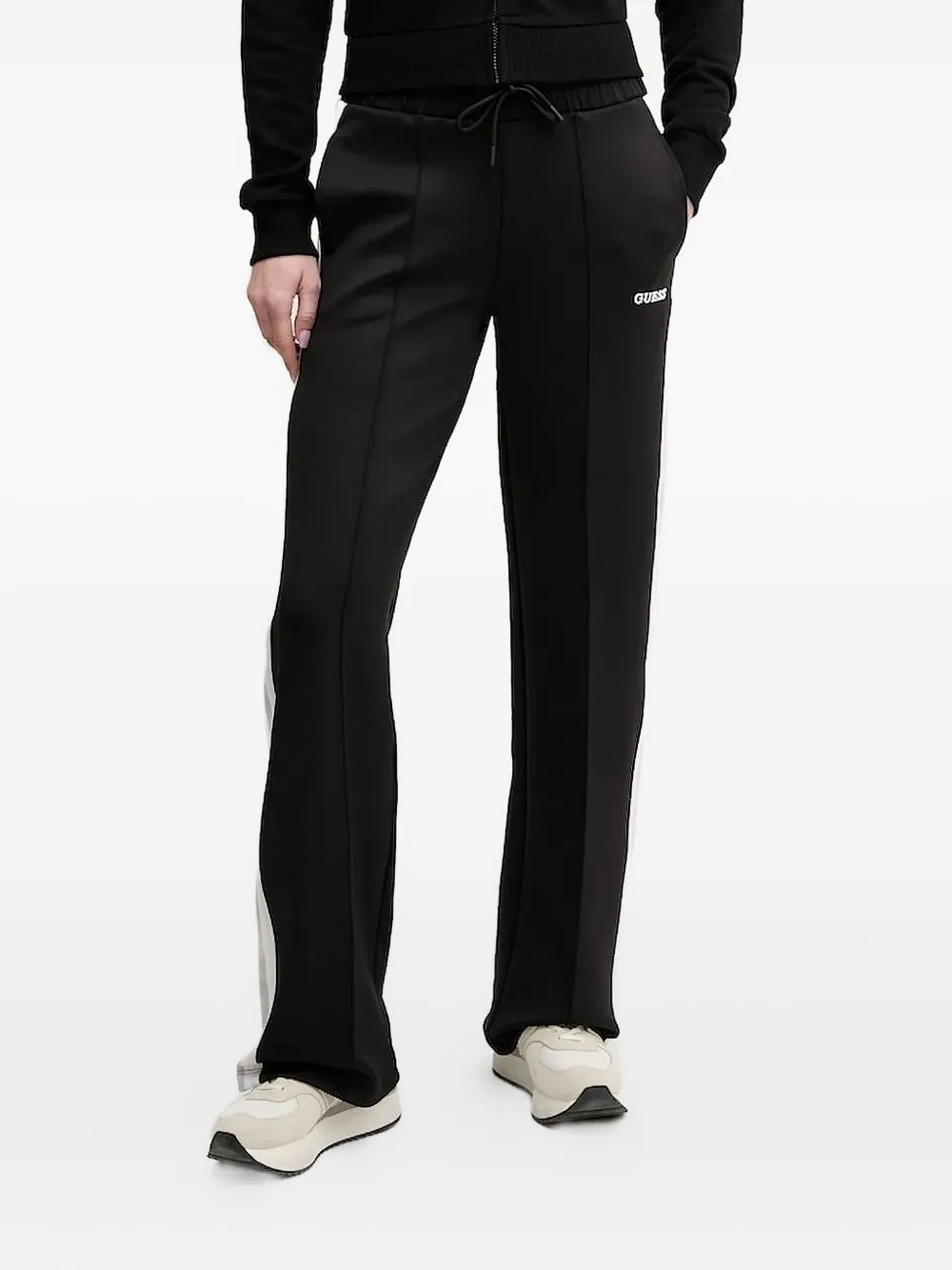 GUESS USA logo-print trousers | Black | Image 1