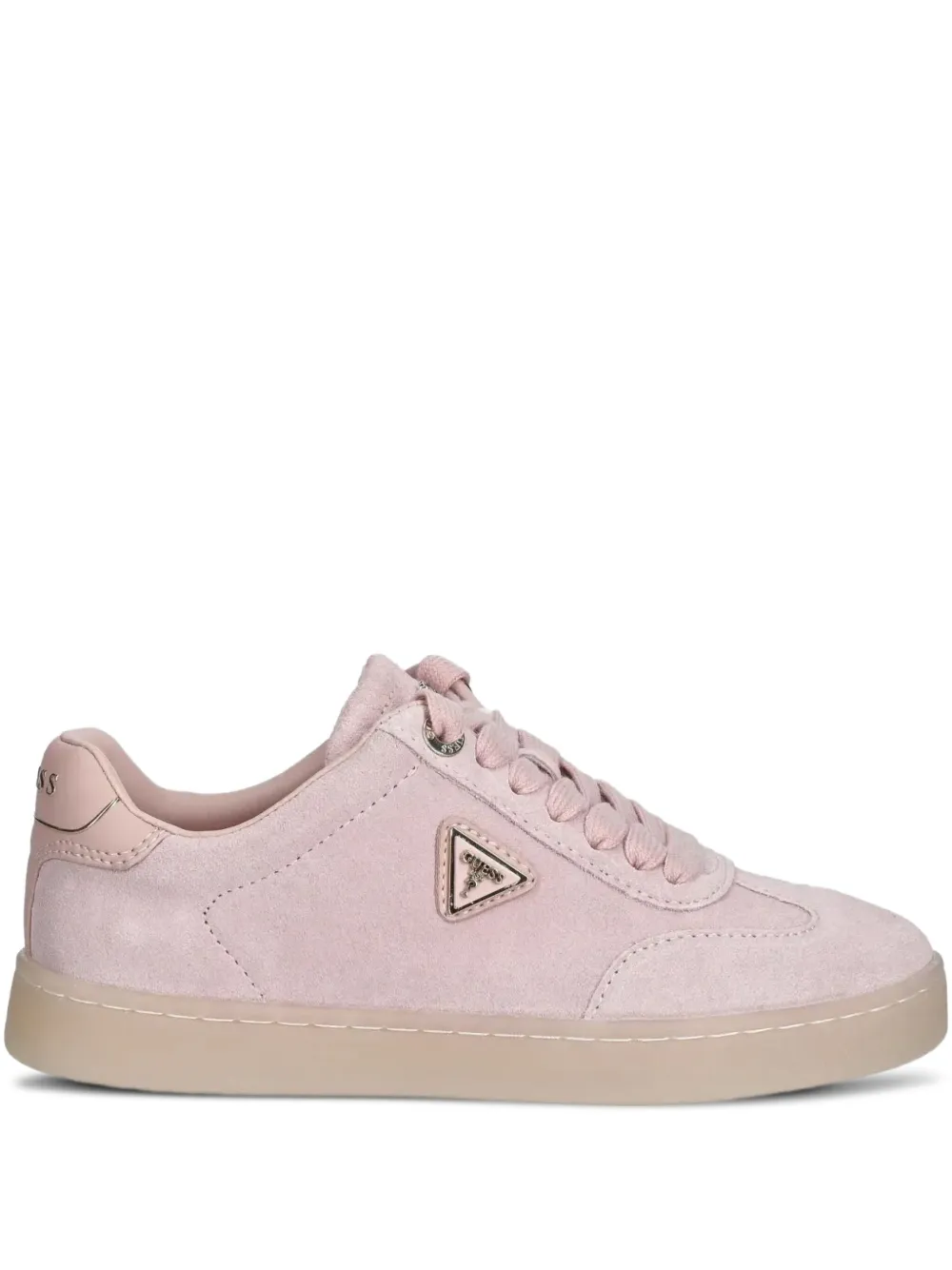 GUESS USA Jazlie suede lace-up sneakers Pink