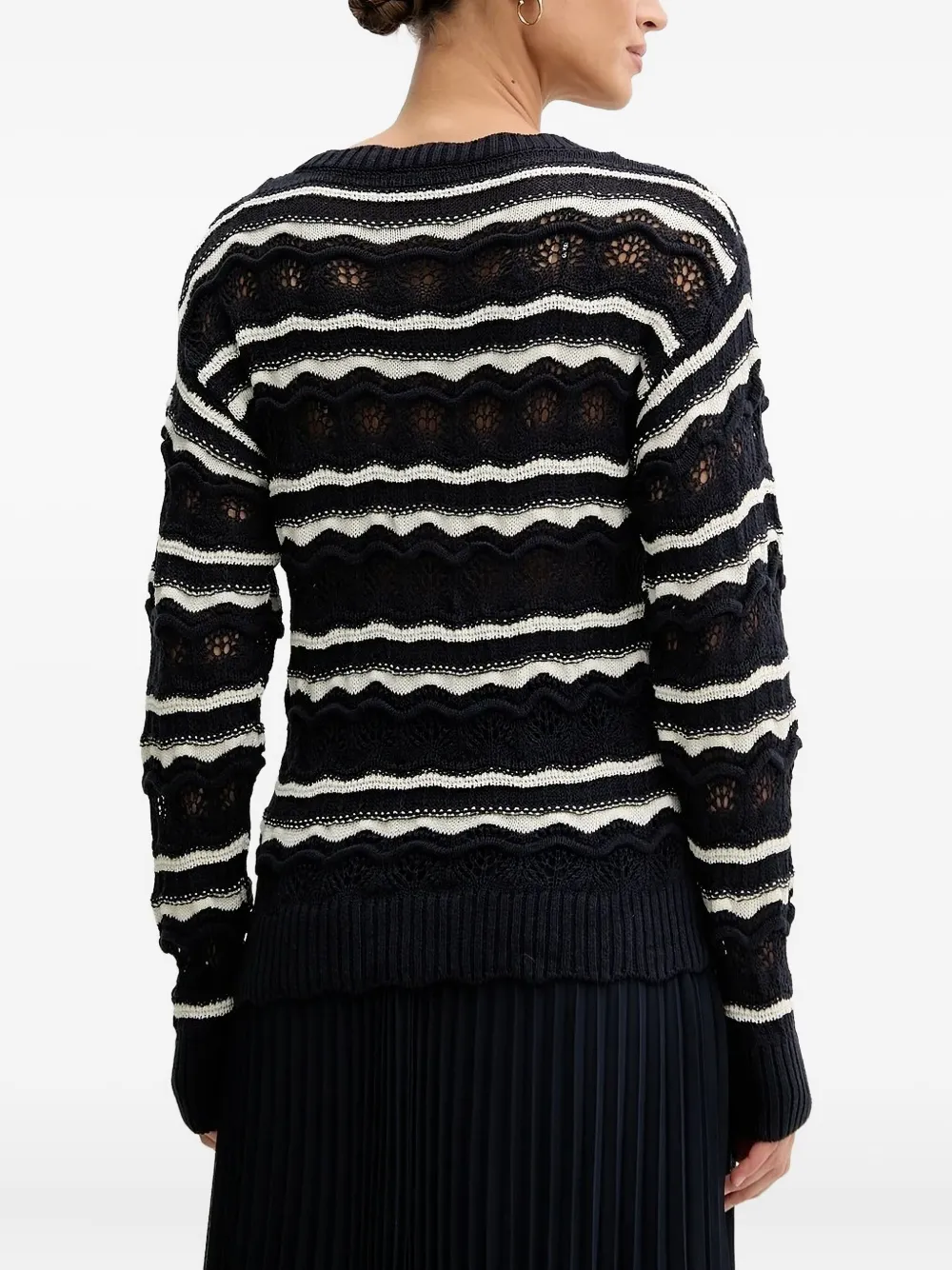 GUESS USA striped wave-pattern sweater | Knitted Sweaters | Image 2