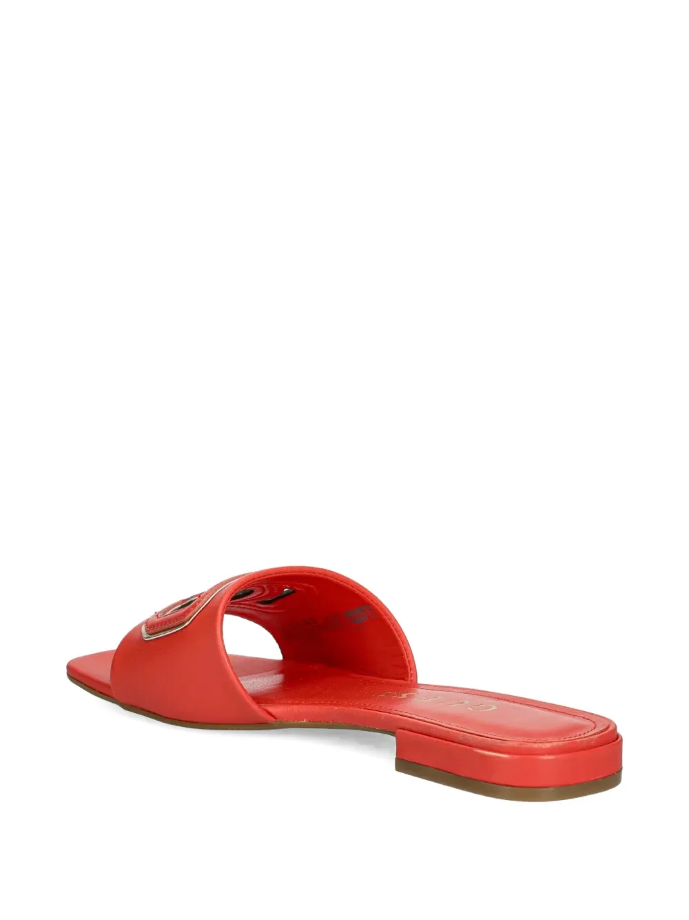 GUESS USA Tarisha logo-embellished flat sandals Orange