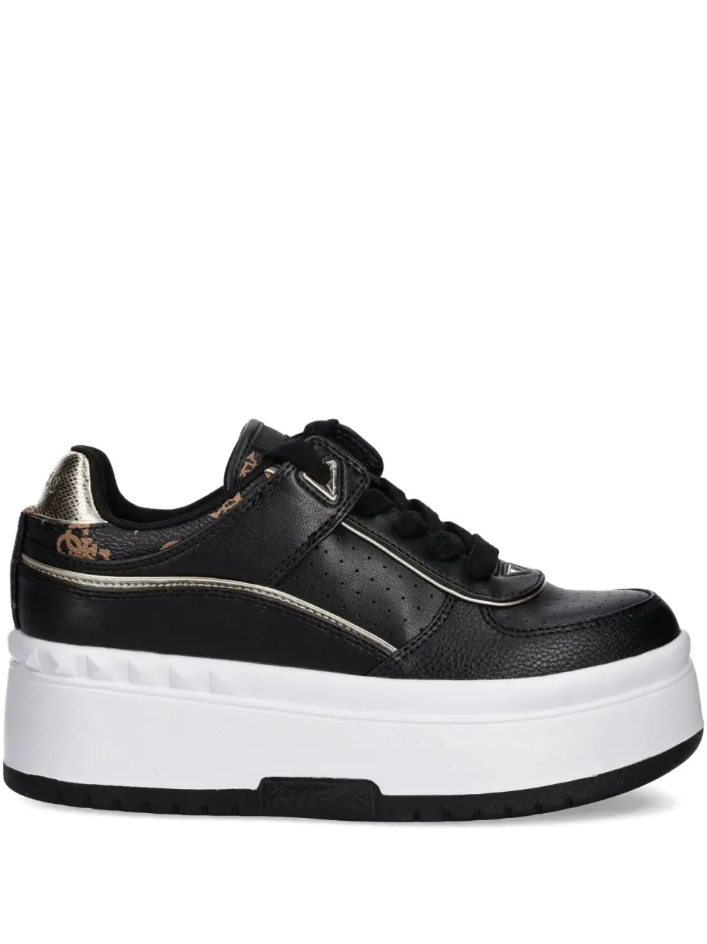GUESS USA 60mm Ridgee platform lace-up sneakers | Black | Image 1