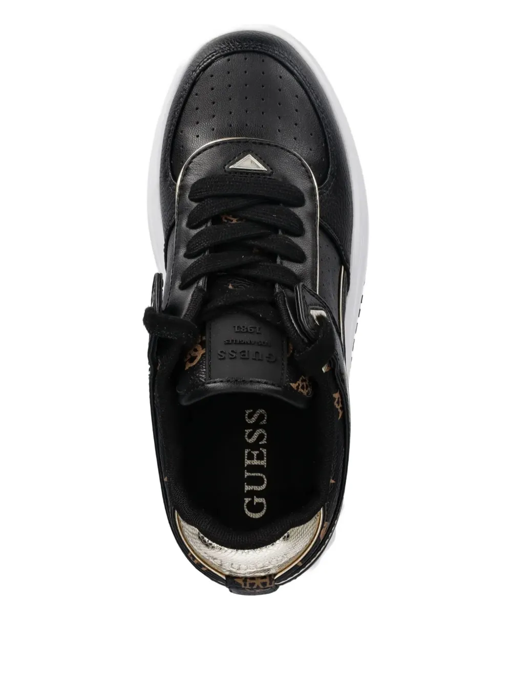 GUESS USA Sneakers met plateauzool Zwart