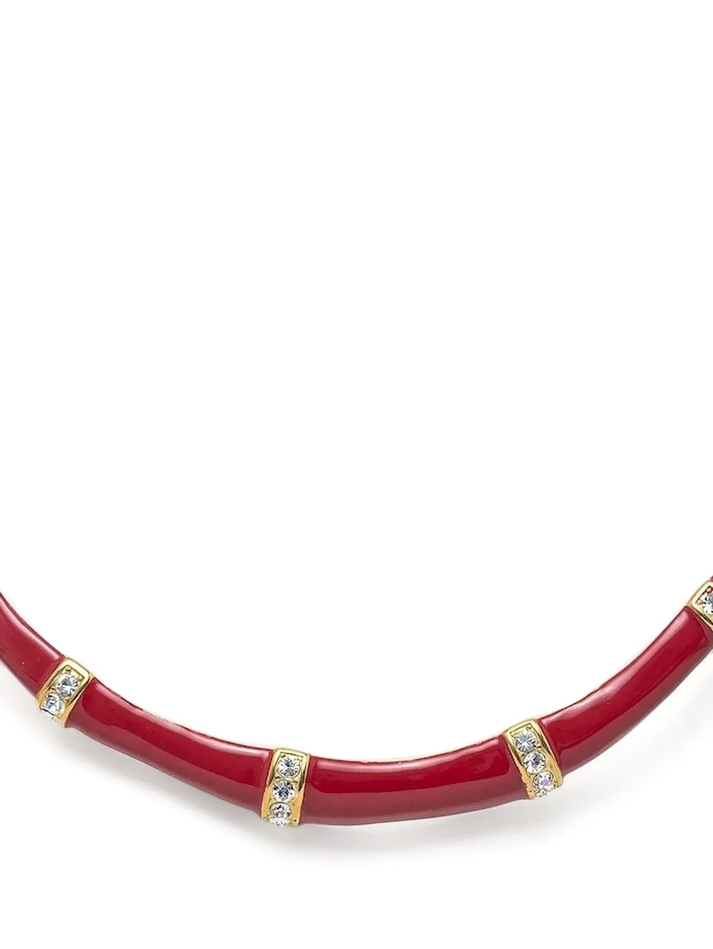 GUESS USA バンブーネックレス - レッド GUESS USA バンブーネックレス - レッド