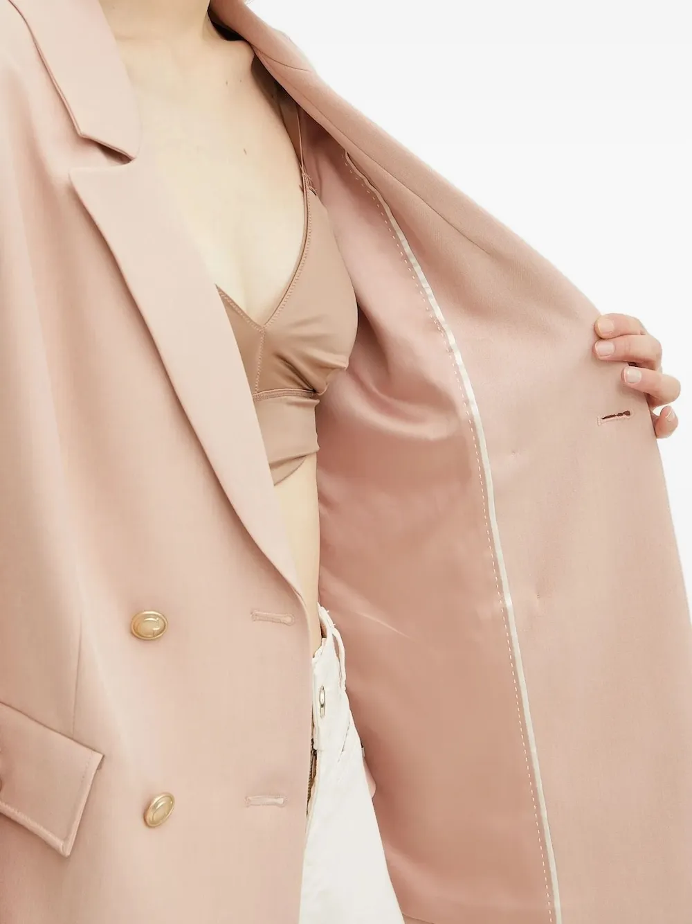 GUESS USA Blazer met dubbele rij knopen Roze