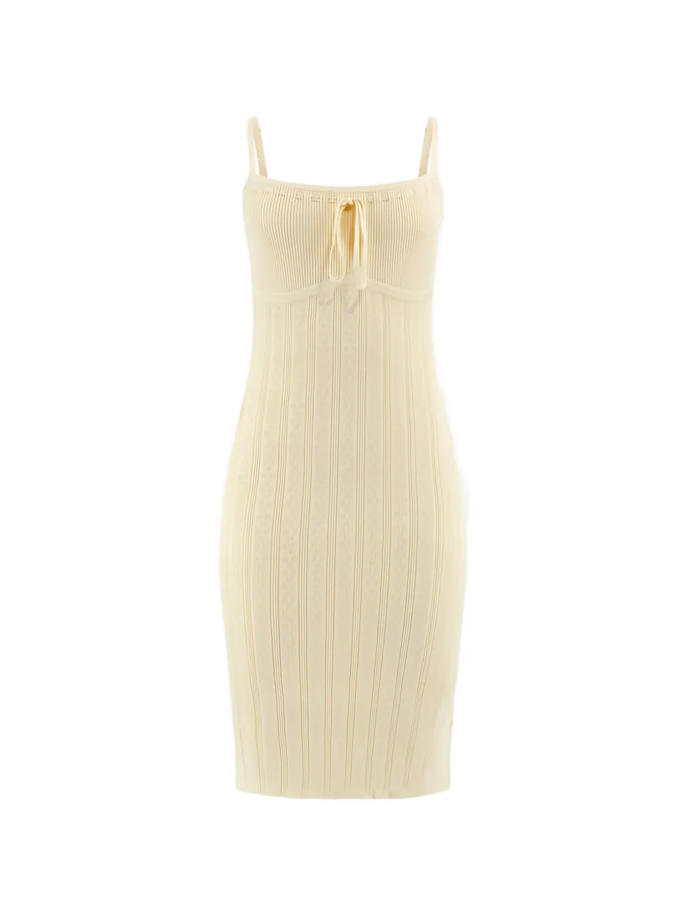 GUESS USA Geripptes Minikleid mit Schleifendetail - Nude