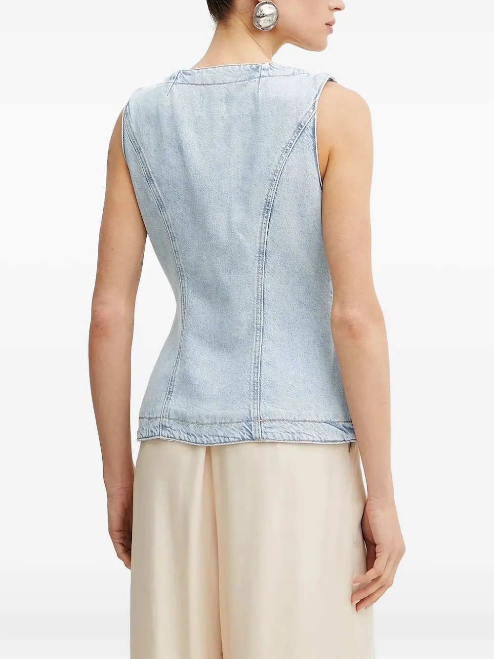 GUESS USA denim button-fastening vest | Vests & Tank Tops | Image 2