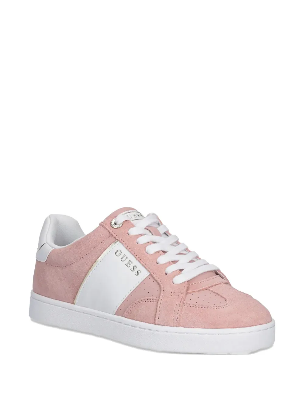 GUESS USA Jrone suede panelled sneakers Pink