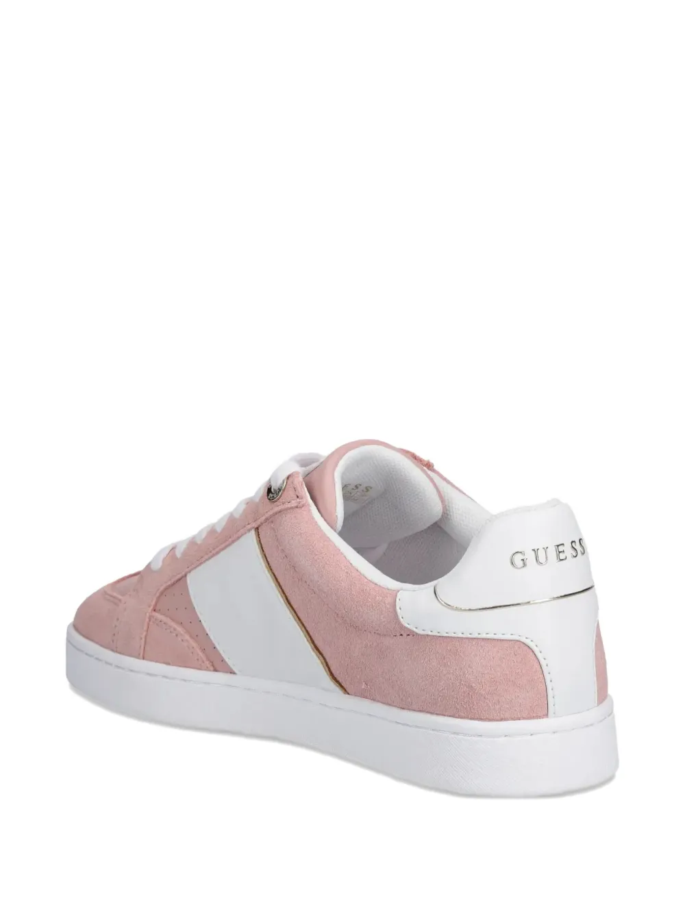 GUESS USA Jrone suede panelled sneakers Pink