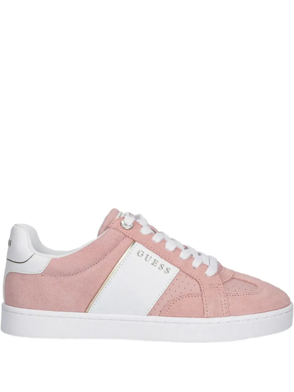 GUESS USA Jrone suede panelled sneakers Pink