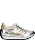 GUESS USA Skroll metallic-effect lace-up sneakers - Silver