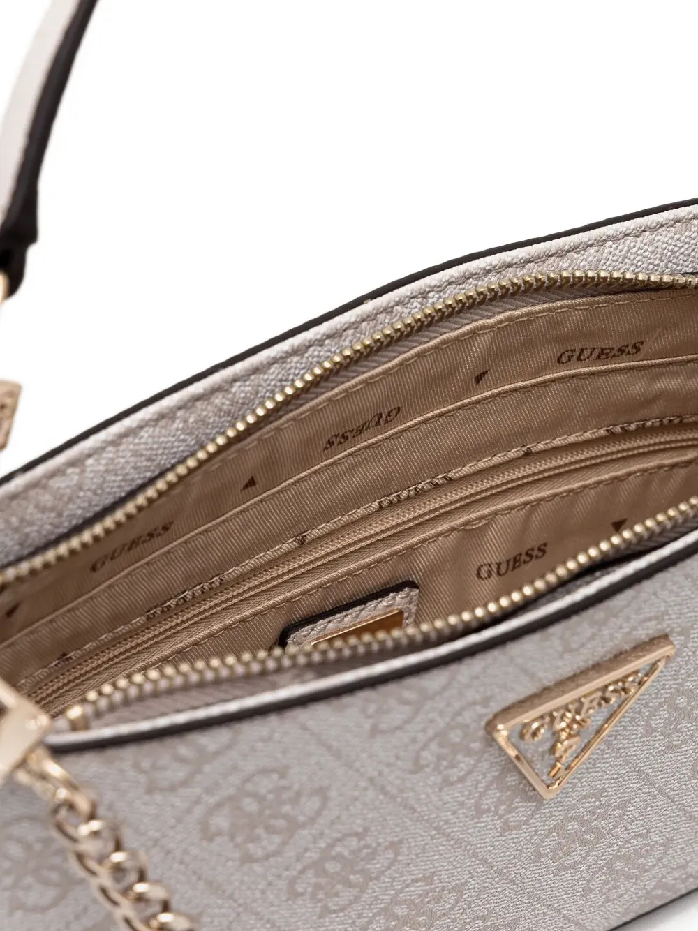 GUESS USA Schoudertas met logoprint Beige