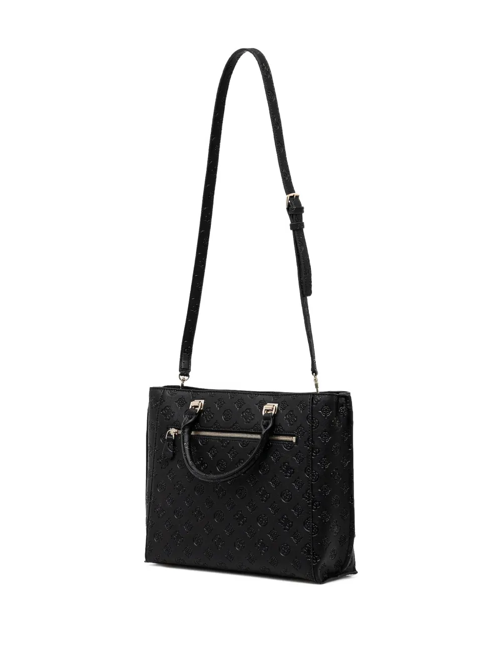 GUESS USA Shopper met logo-reliëf Zwart
