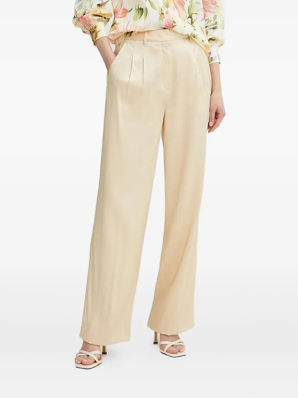 GUESS USA Geplooide broek Beige
