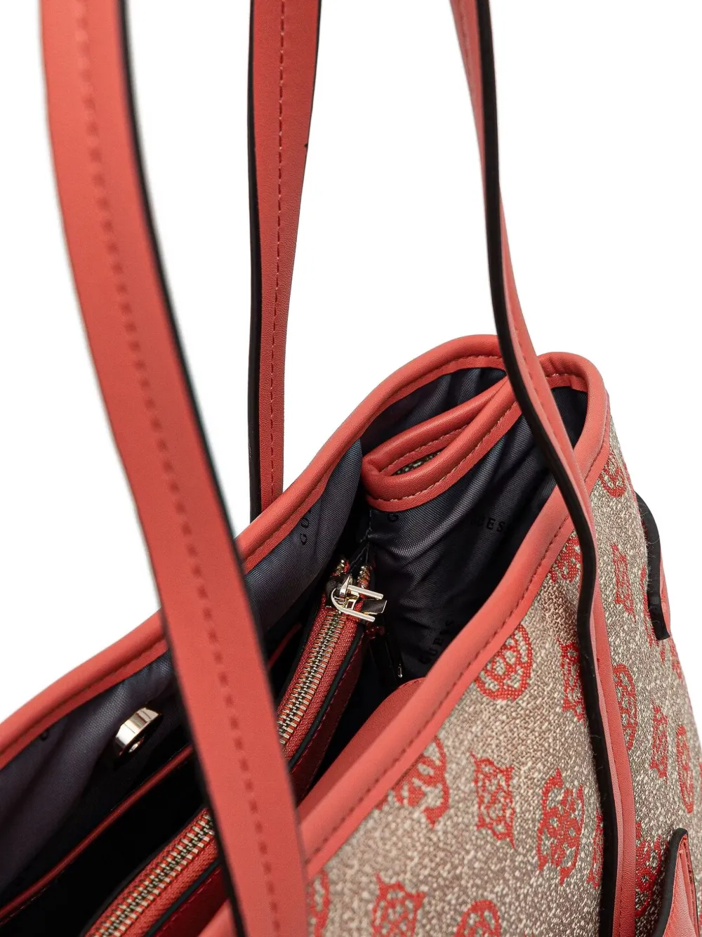 GUESS USA Shopper met monogram Beige