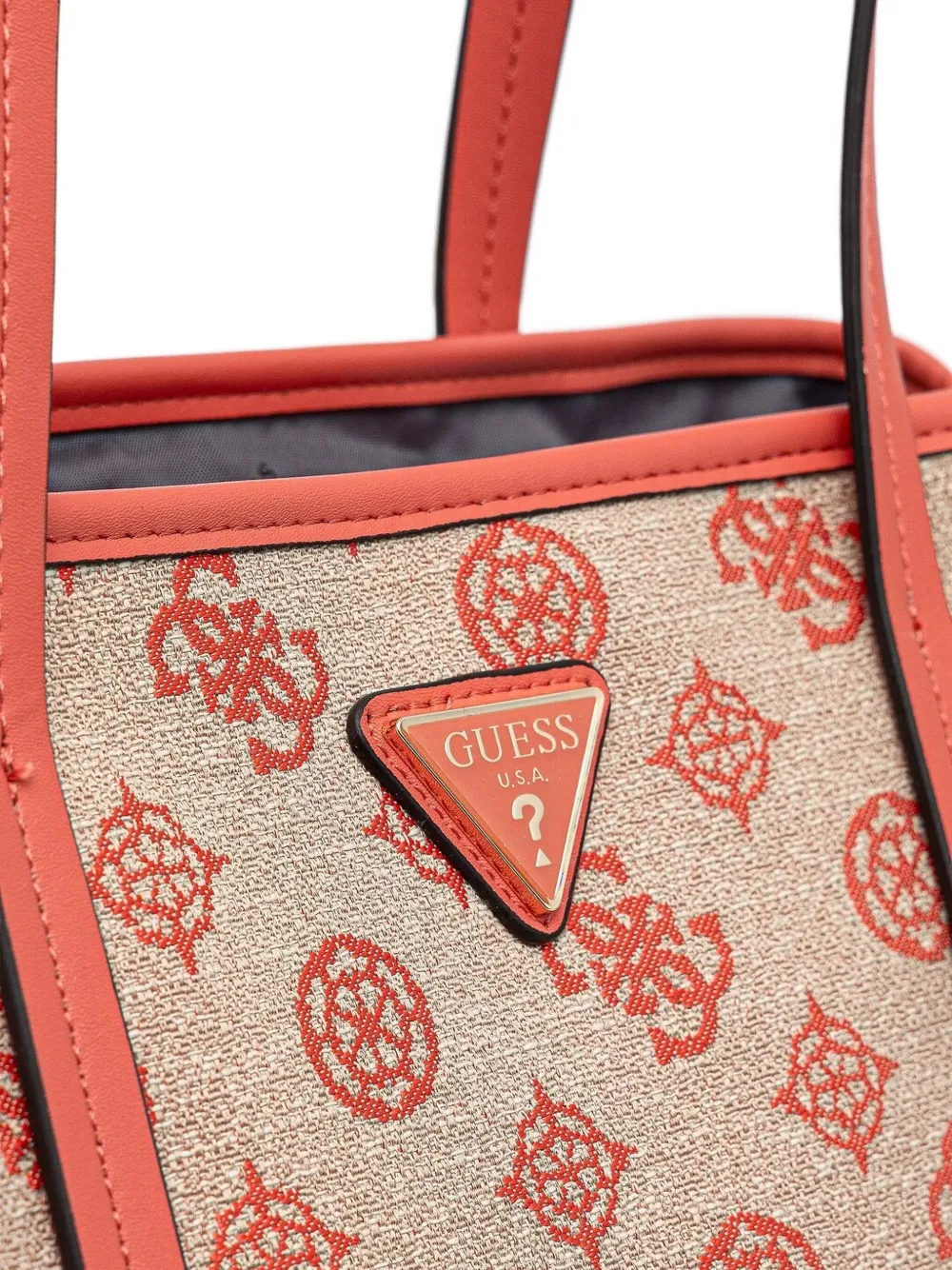 GUESS USA Shopper met monogram Beige