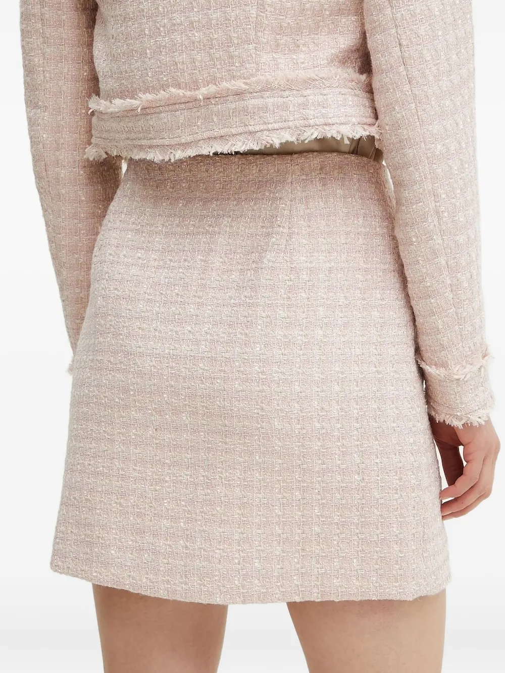 GUESS USA Tweed mini-rok - Roze