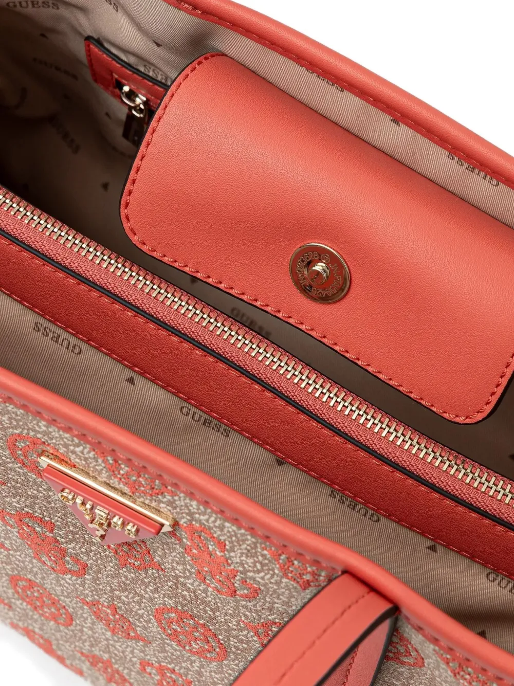 GUESS USA Shopper met logo-reliëf Roze