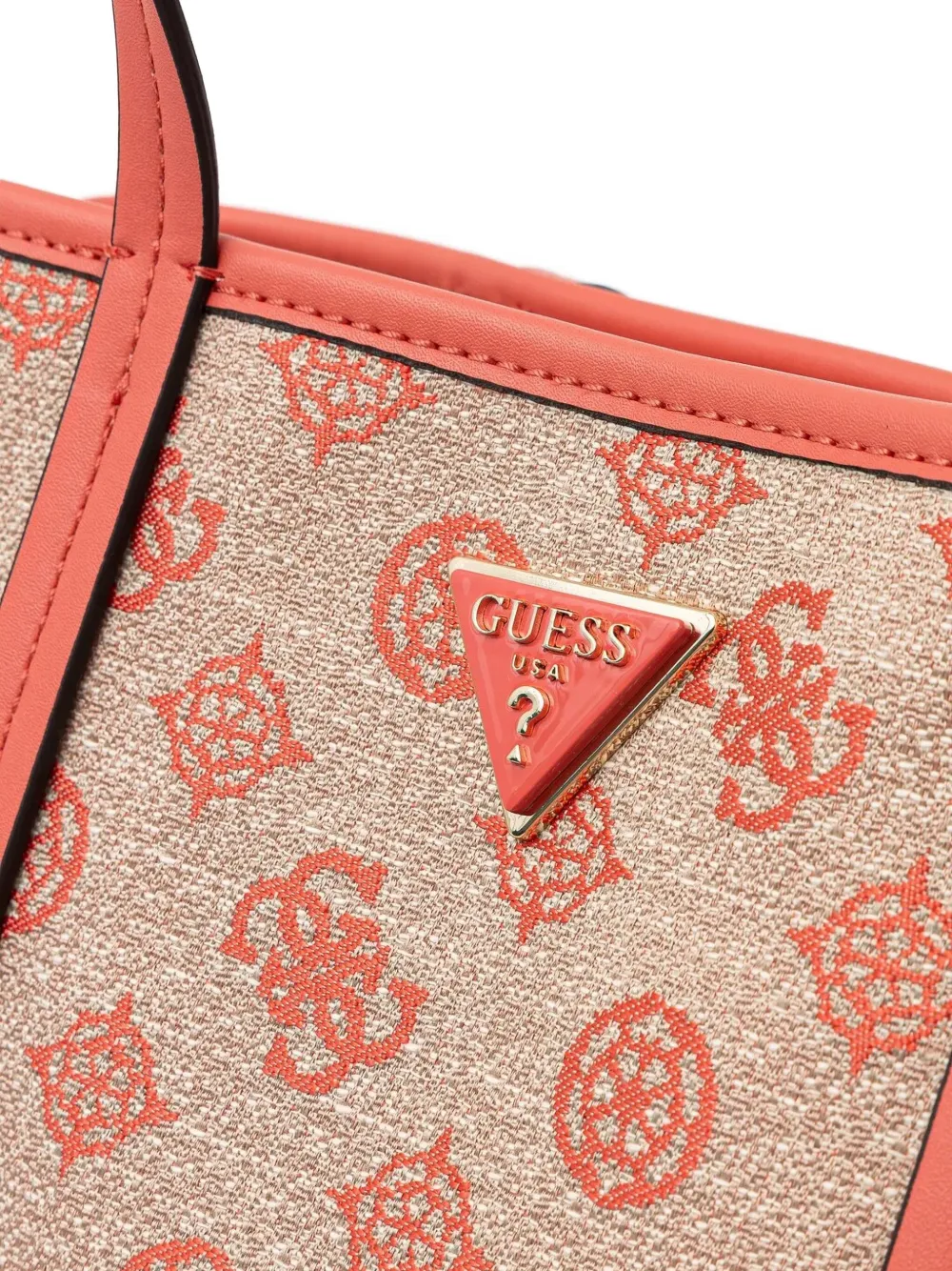 GUESS USA Shopper met logo-reliëf Roze