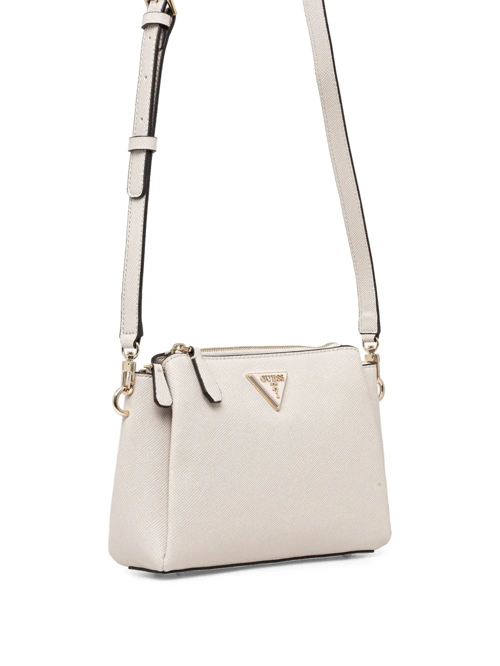 GUESS USA Noelle crossbodytas met logoplakkaat Beige