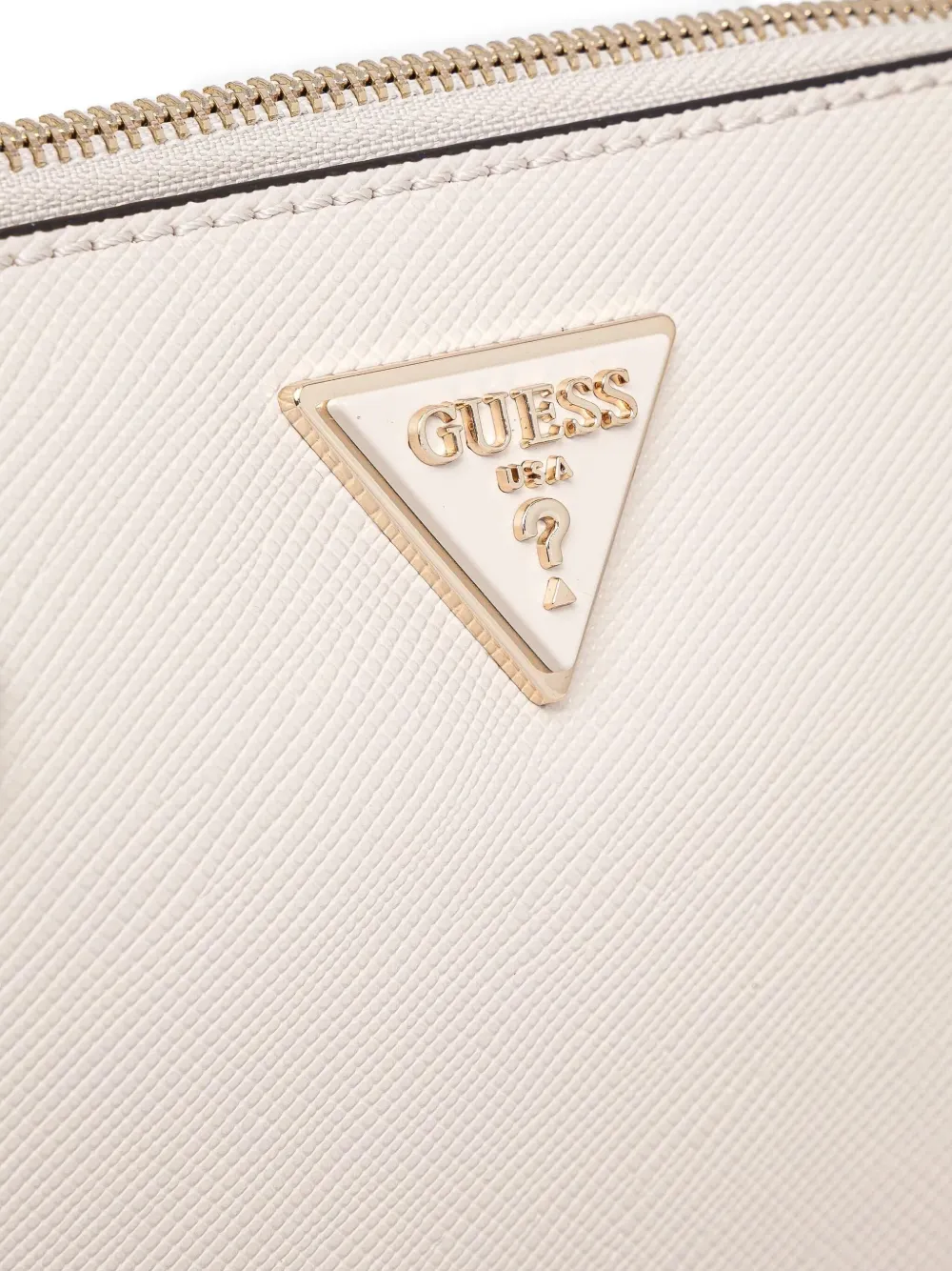 GUESS USA Noelle crossbodytas met logoplakkaat Beige