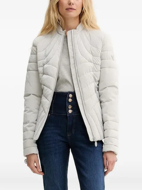 GUESS USA triangle-logo quilted jacket
