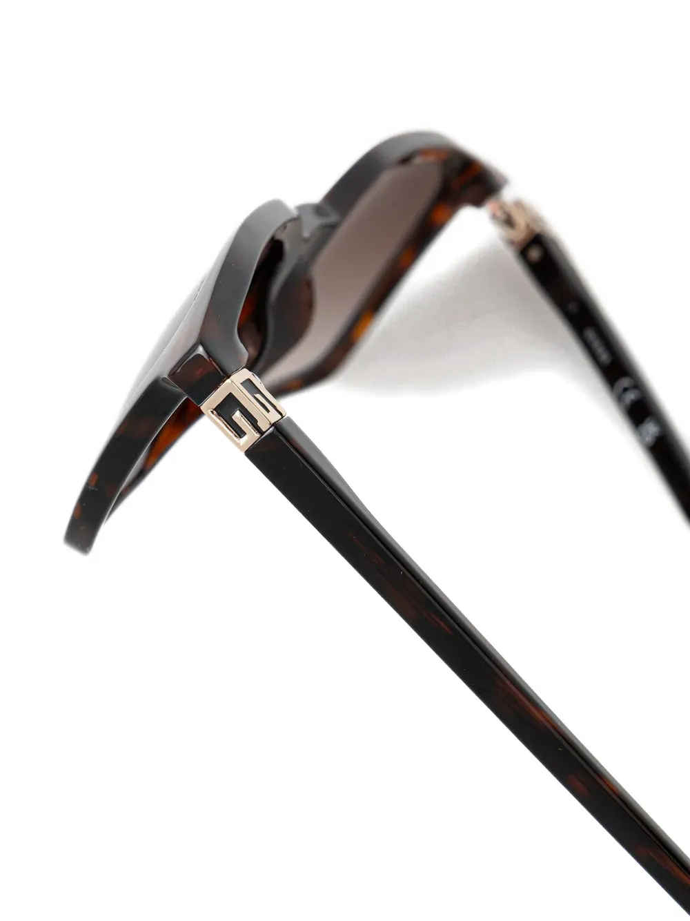 GUESS EYEWEAR Zonnebril met rechthoekig montuur Bruin