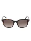 GUESS EYEWEAR rectangle-frame tortoiseshell-effect sunglasses - Brown