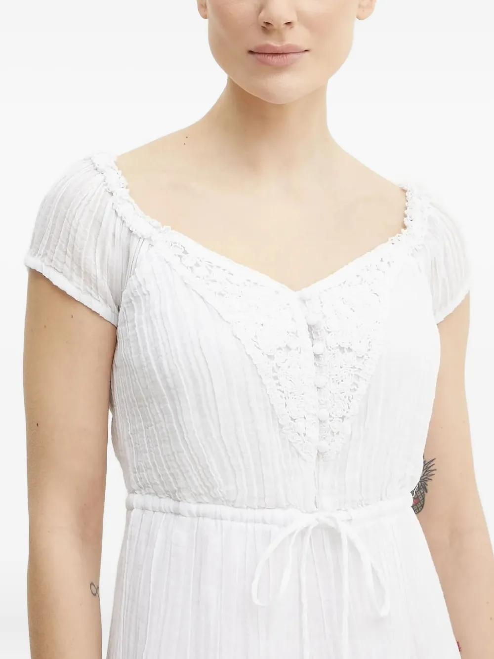 GUESS USA Mini-jurk met kant - Wit