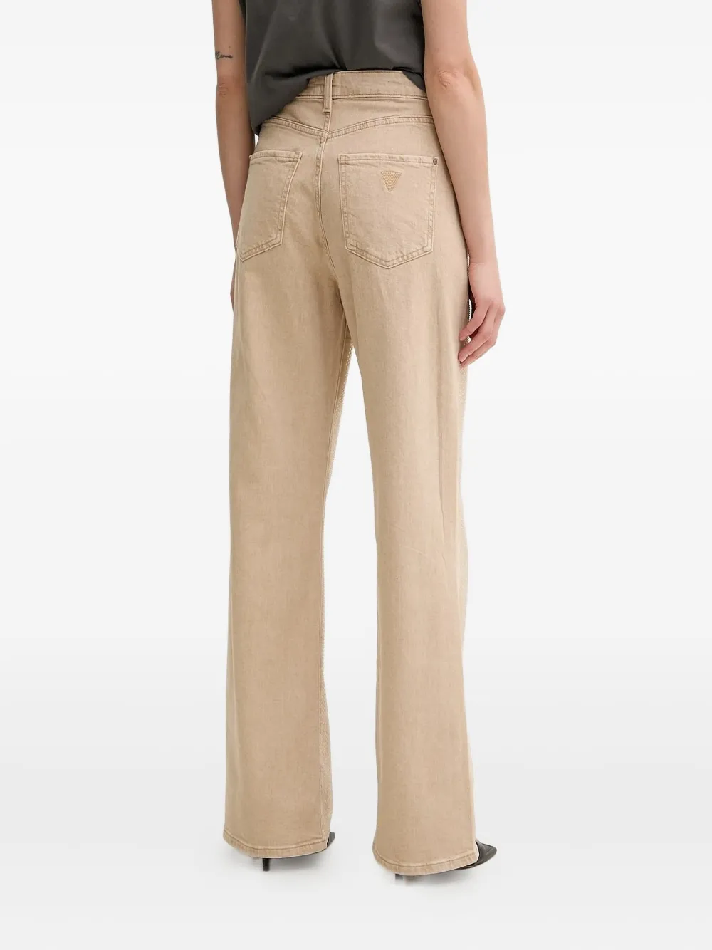 GUESS USA Verfraaide straight jeans - Beige