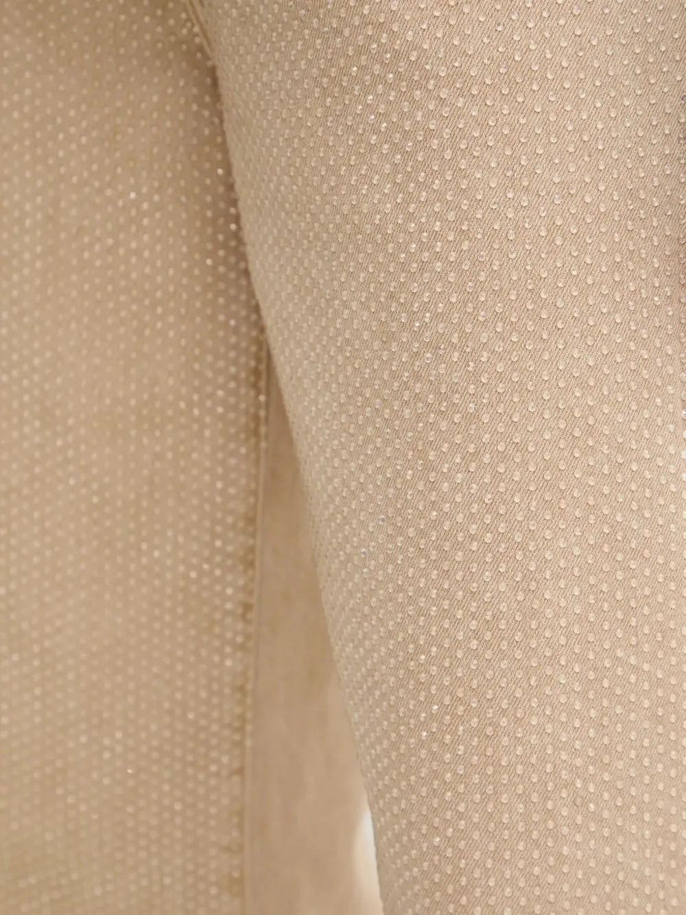Guess Usa Embellished Straight-leg Jeans In Neutral