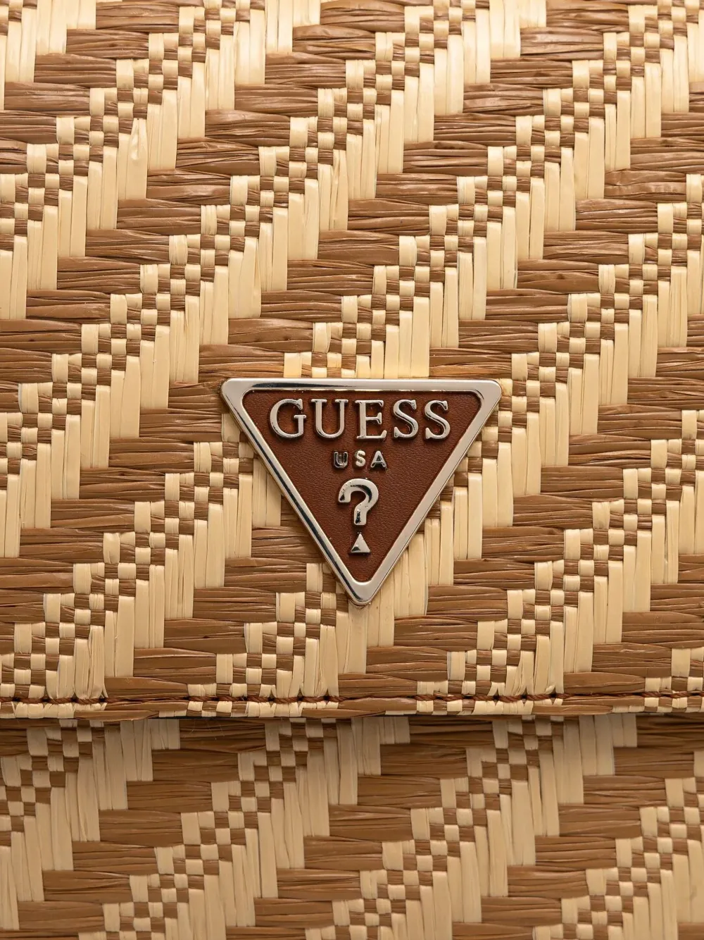Shop Guess Usa Simona Striped Shoulder Bag