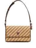 GUESS USA Simona striped shoulder bag - Neutrals