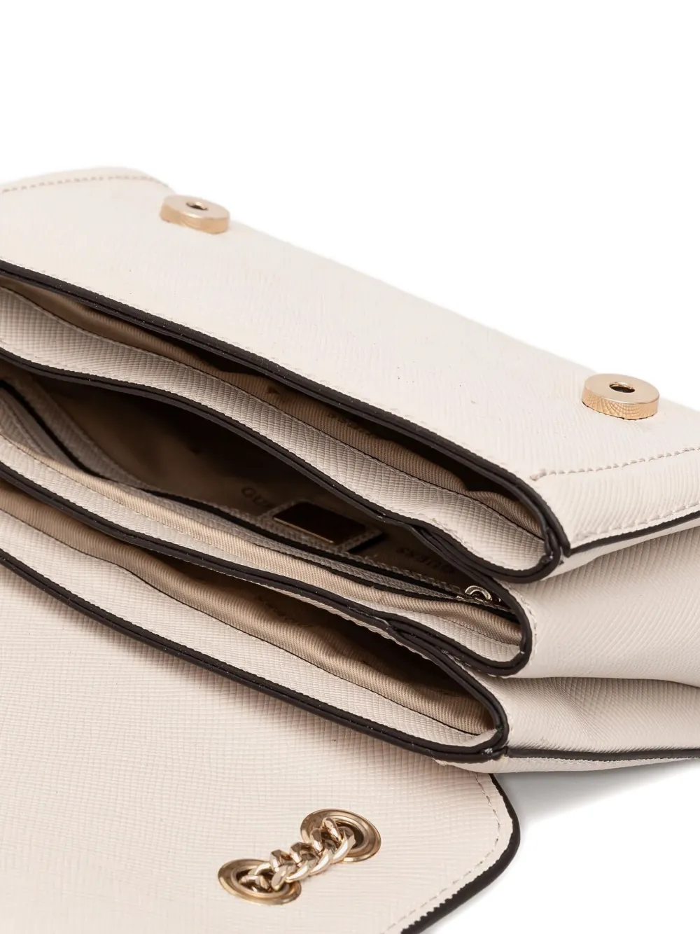 GUESS USA Crossbodytas met logoplakkaat Beige