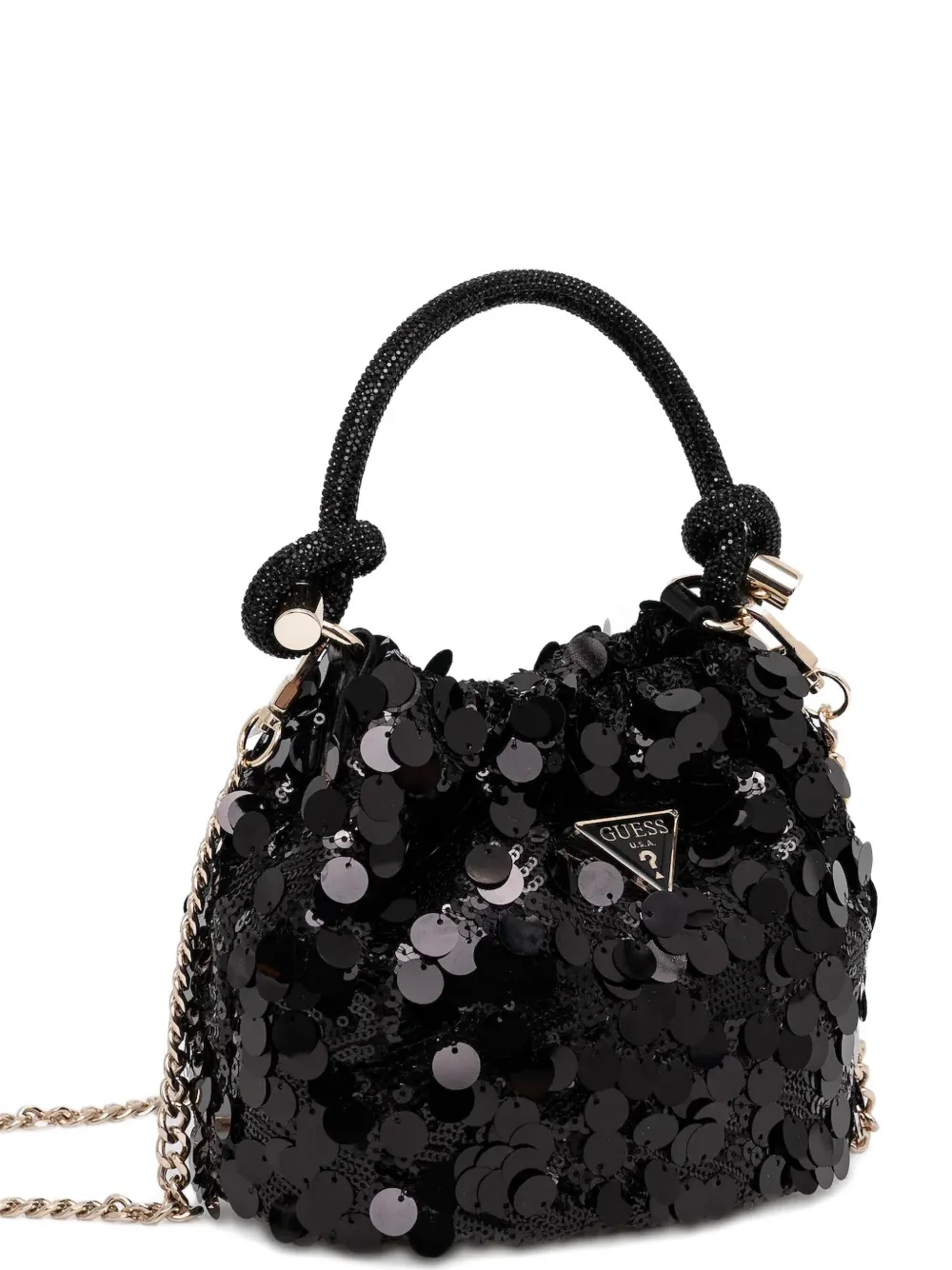 GUESS USA Kleine handtas verfraaid met pailletten Zwart