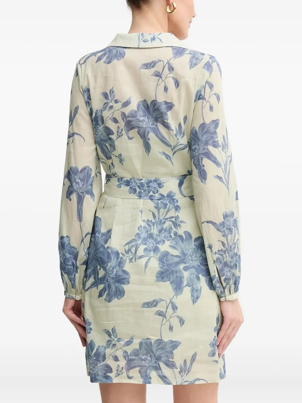 GUESS USA Blousejurk met bloemenprint - Beige