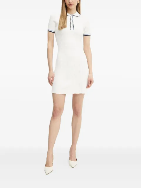 GUESS USA ribbed polo mini dress