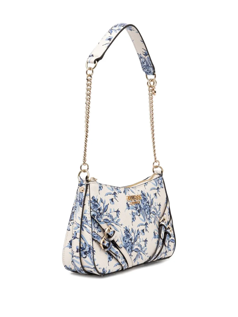 GUESS USA Schoudertas met bloemenprint Wit