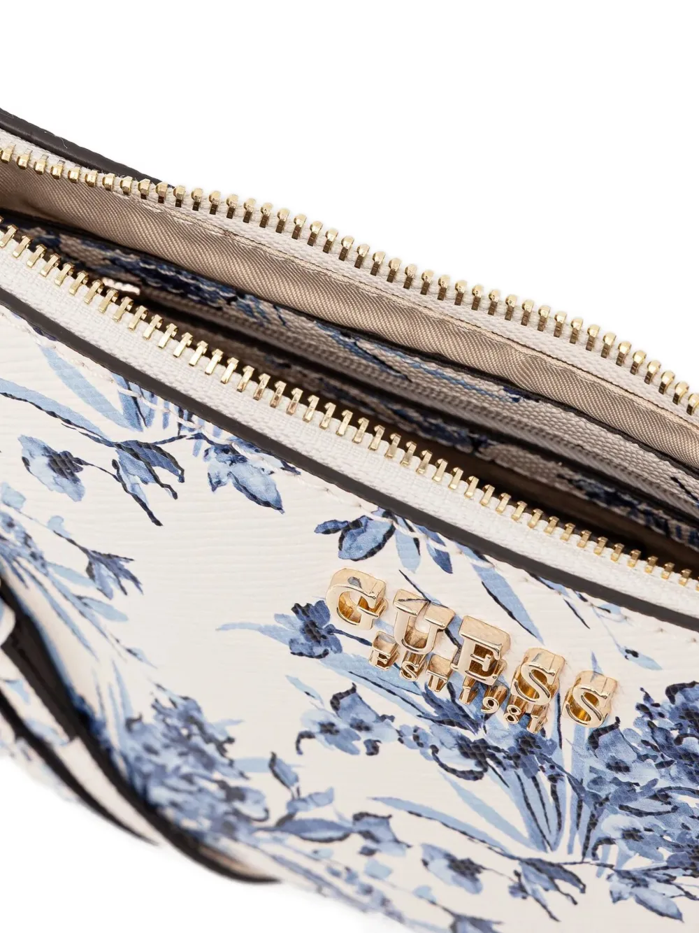 GUESS USA Schoudertas met bloemenprint Wit