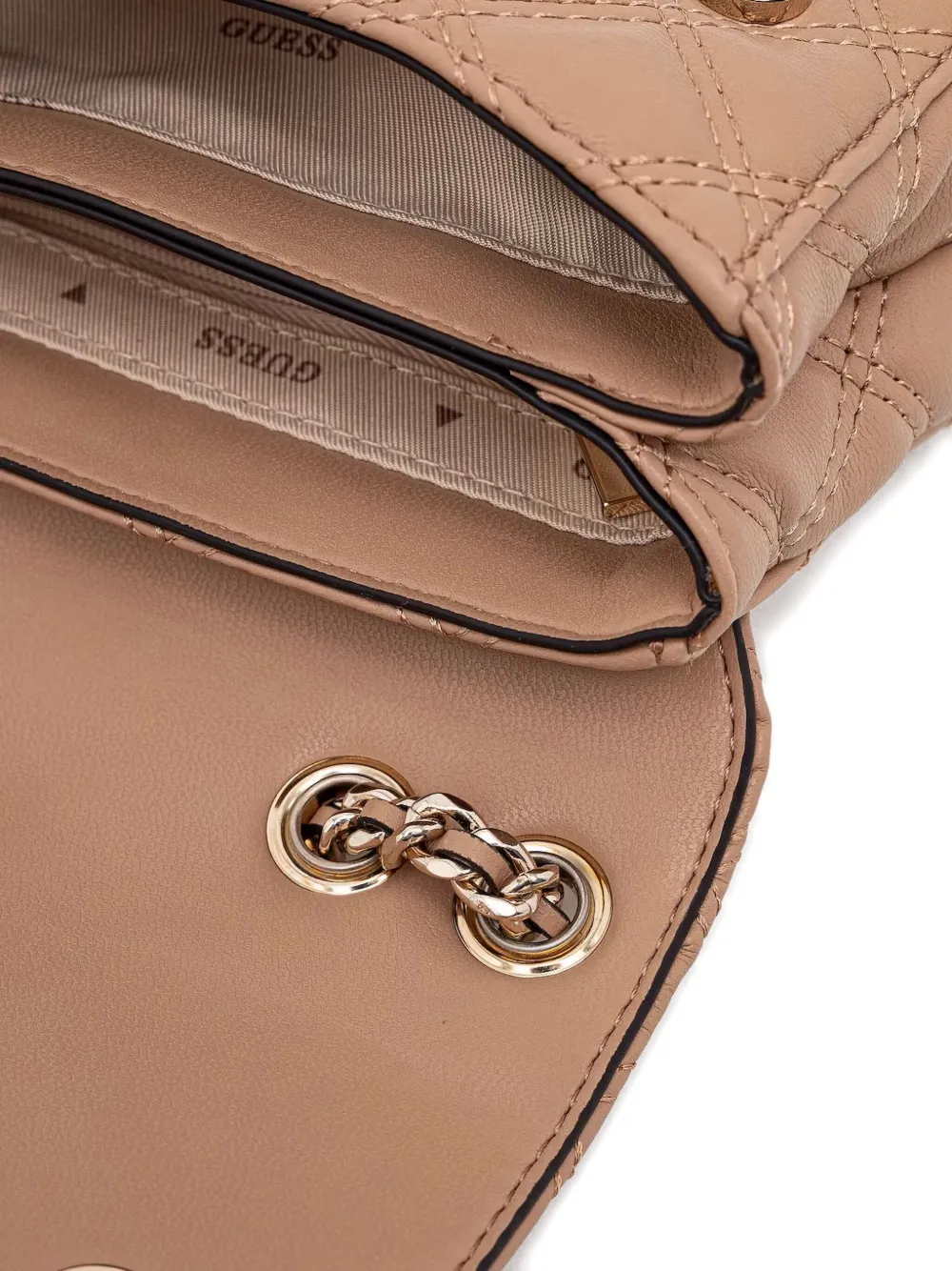 GUESS USA Gewatteerde crossbodytas Beige