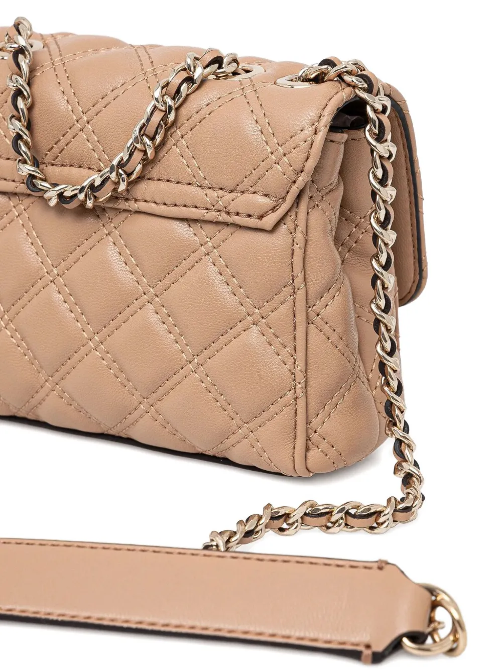 GUESS USA Gewatteerde crossbodytas Beige