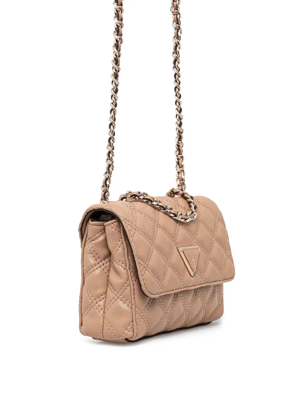 GUESS USA Gewatteerde crossbodytas Beige