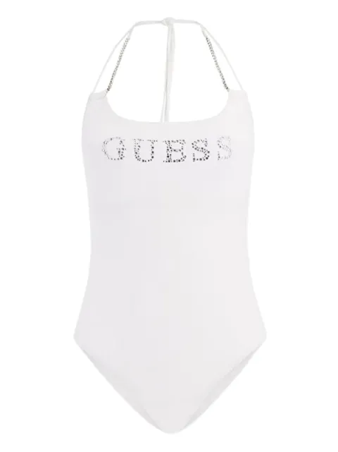 GUESS USA traje de baño con detalle de strass y cuello alto