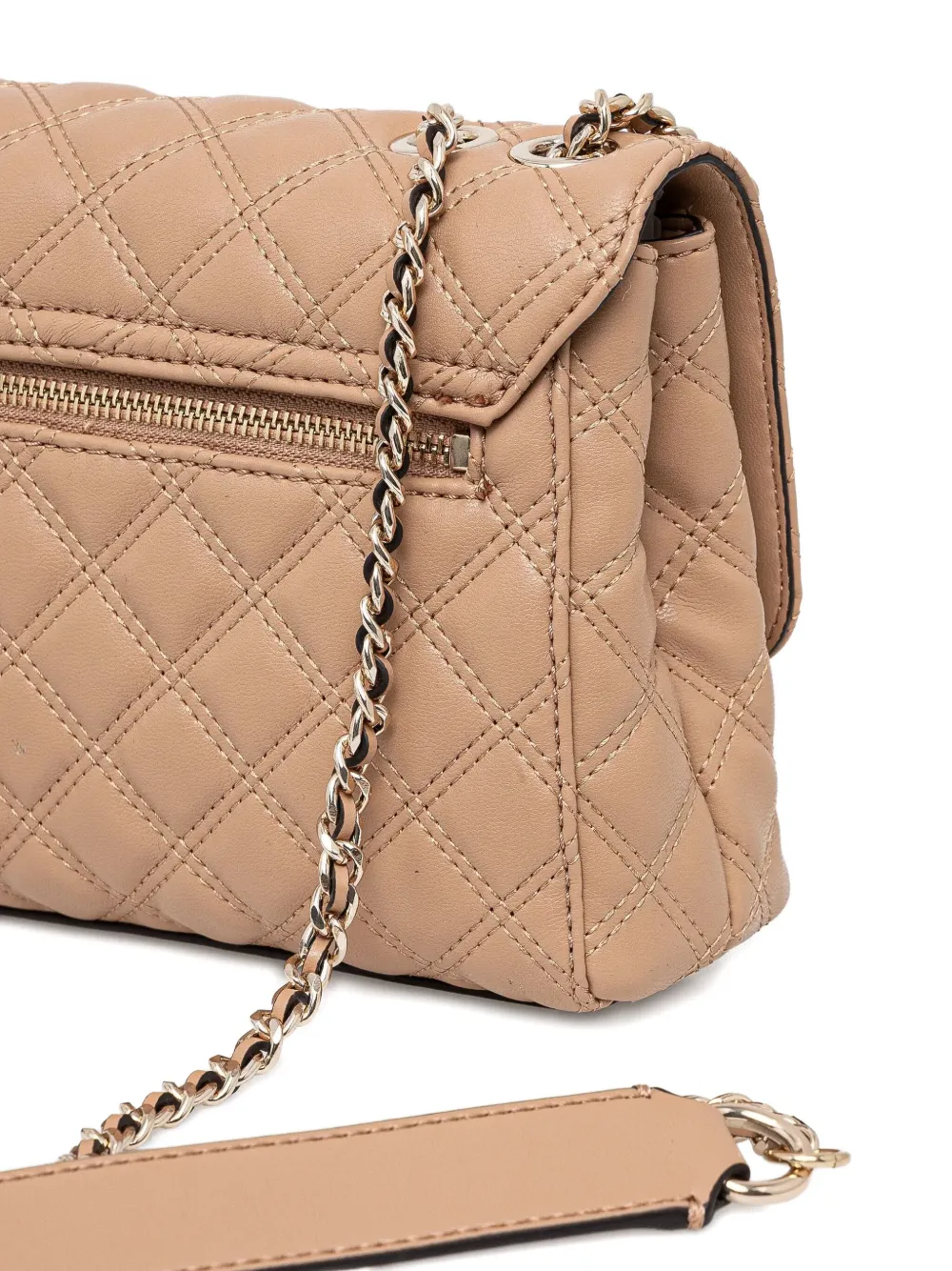 GUESS USA Gewatteerde crossbodytas Beige