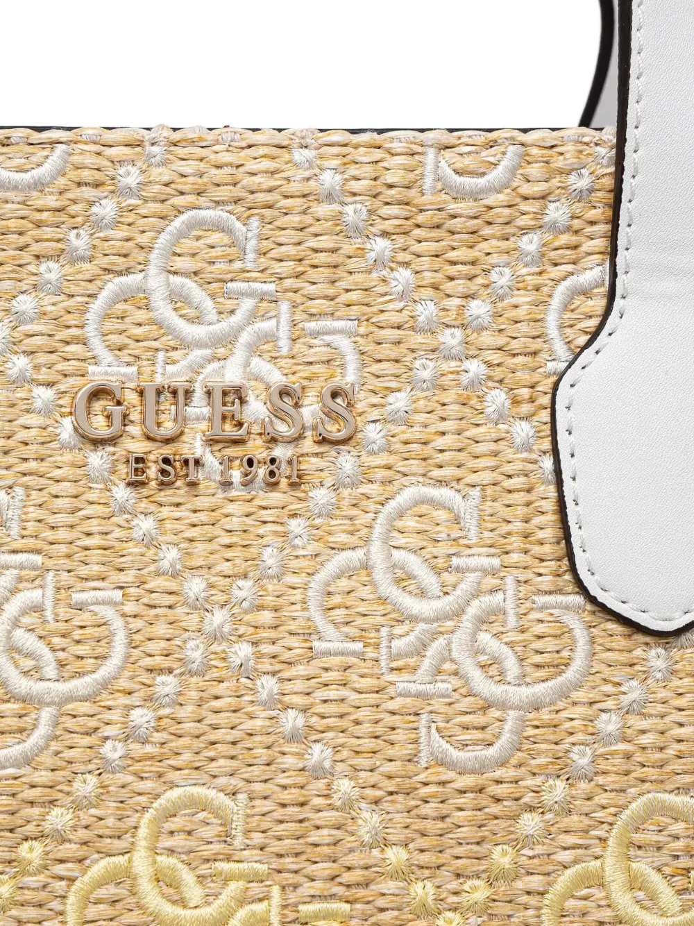 GUESS USA Geweven shopper Beige