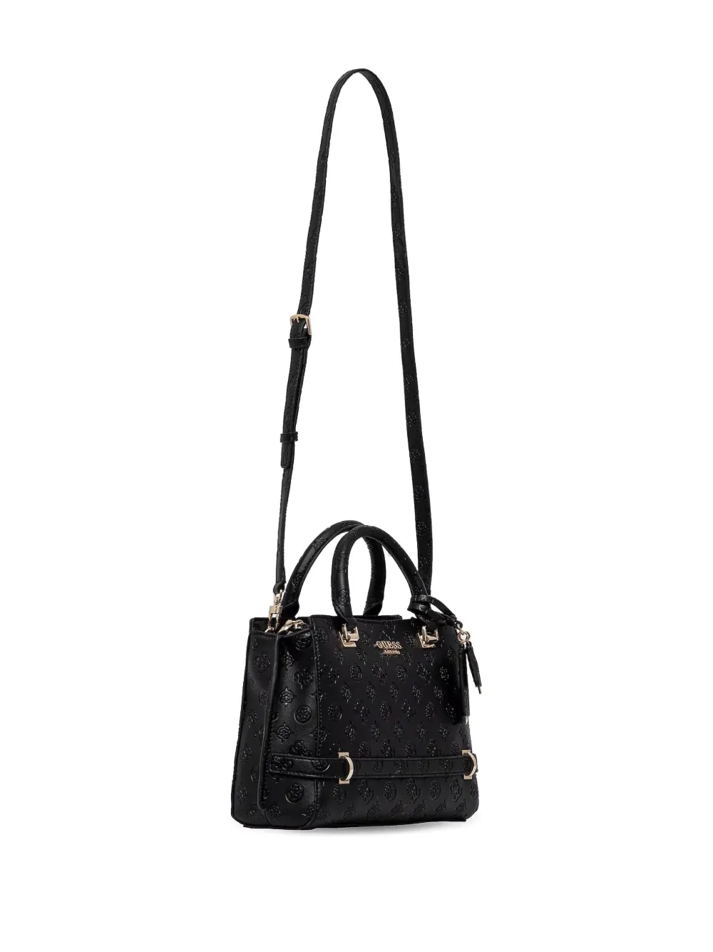 GUESS USA Handtas met monogram-reliëf - Zwart