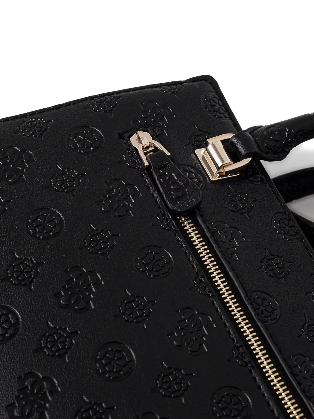 GUESS USA Handtas met monogram-reliëf Zwart