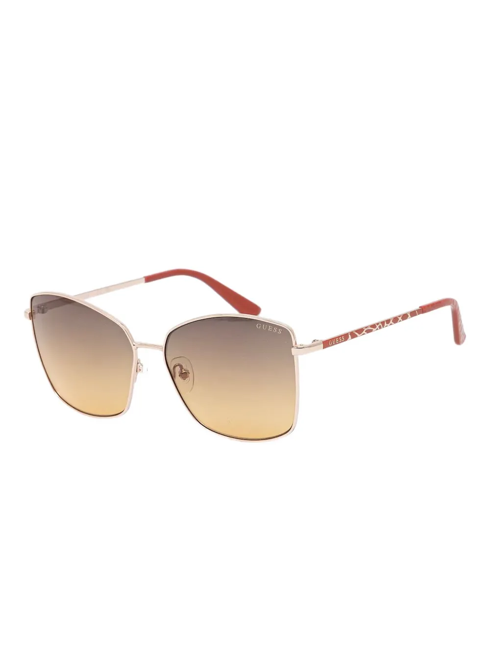 GUESS EYEWEAR Zonnebril met cat-eye montuur - Rood