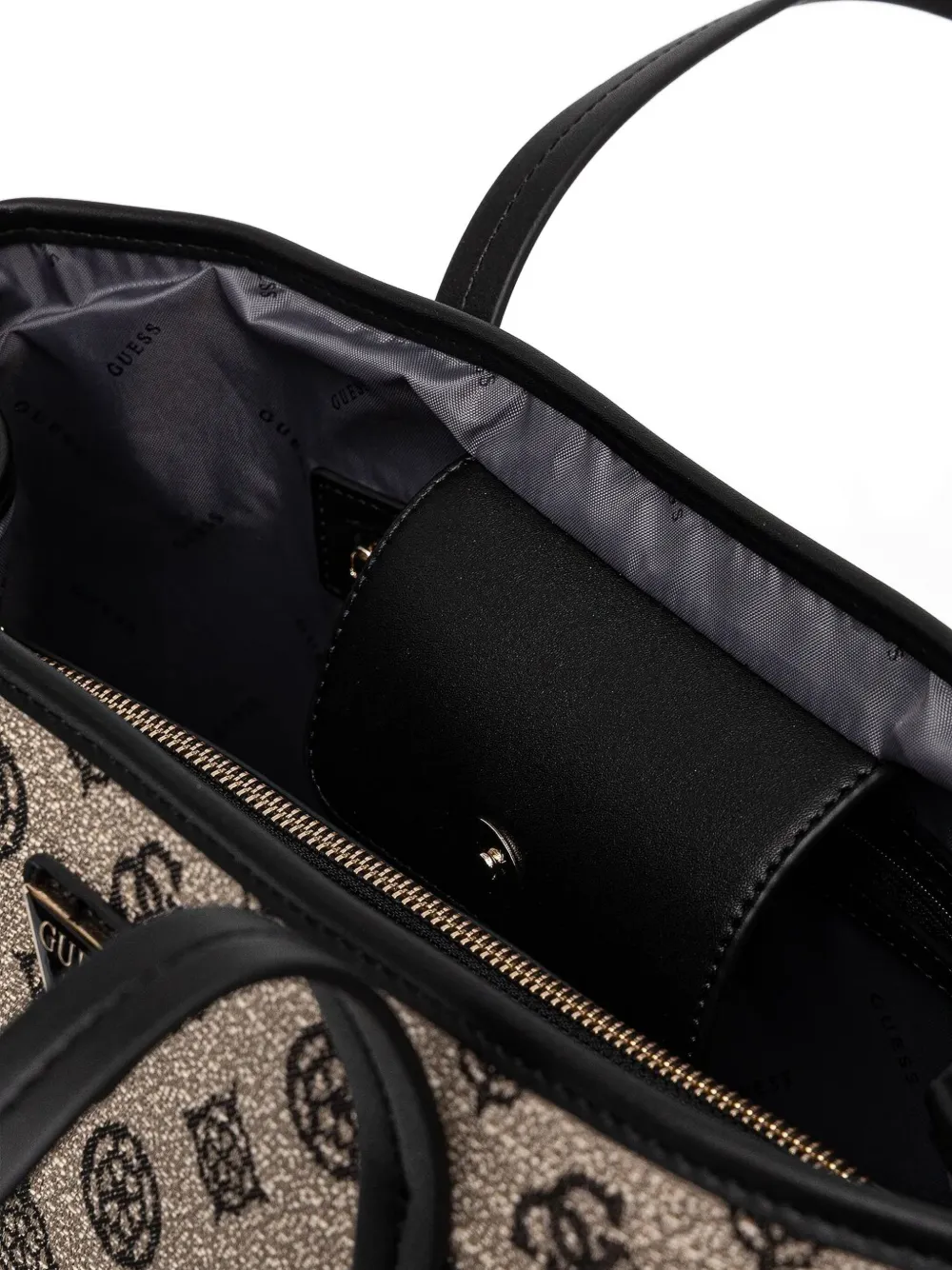 GUESS USA Shopper met monogram Beige